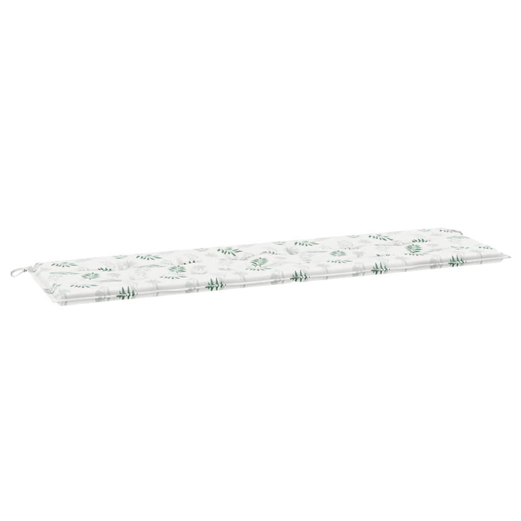 hagebenkpute med bladmønster - 180x50x4 cm, laget av Oxford-stoff