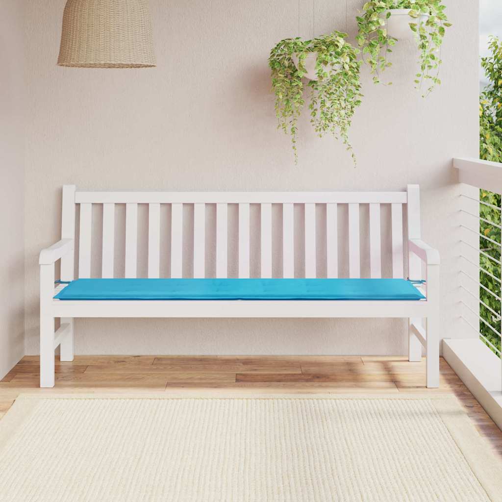 hagebenkpute - Turkis, 180x50x4 cm, Oxford-stoff