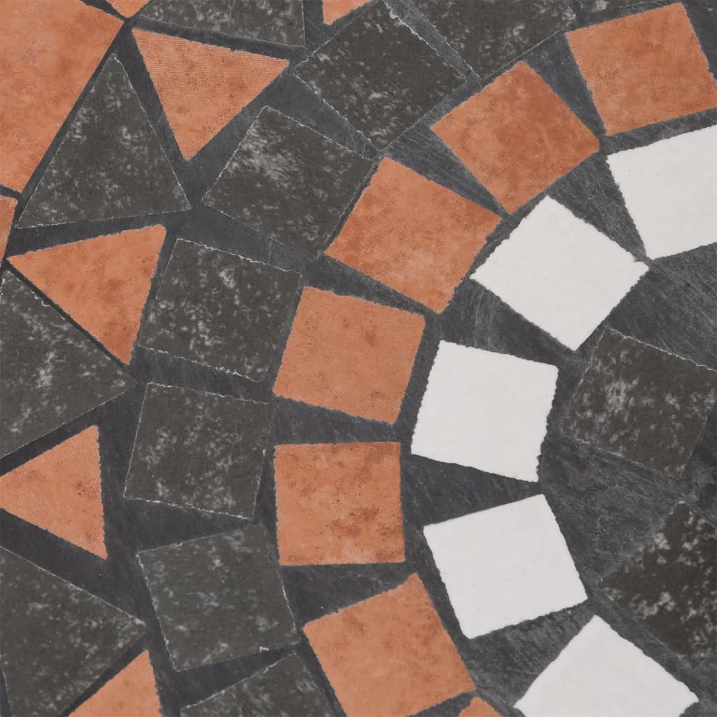 Parasollfot terrakotta og hvit rund 12 kg