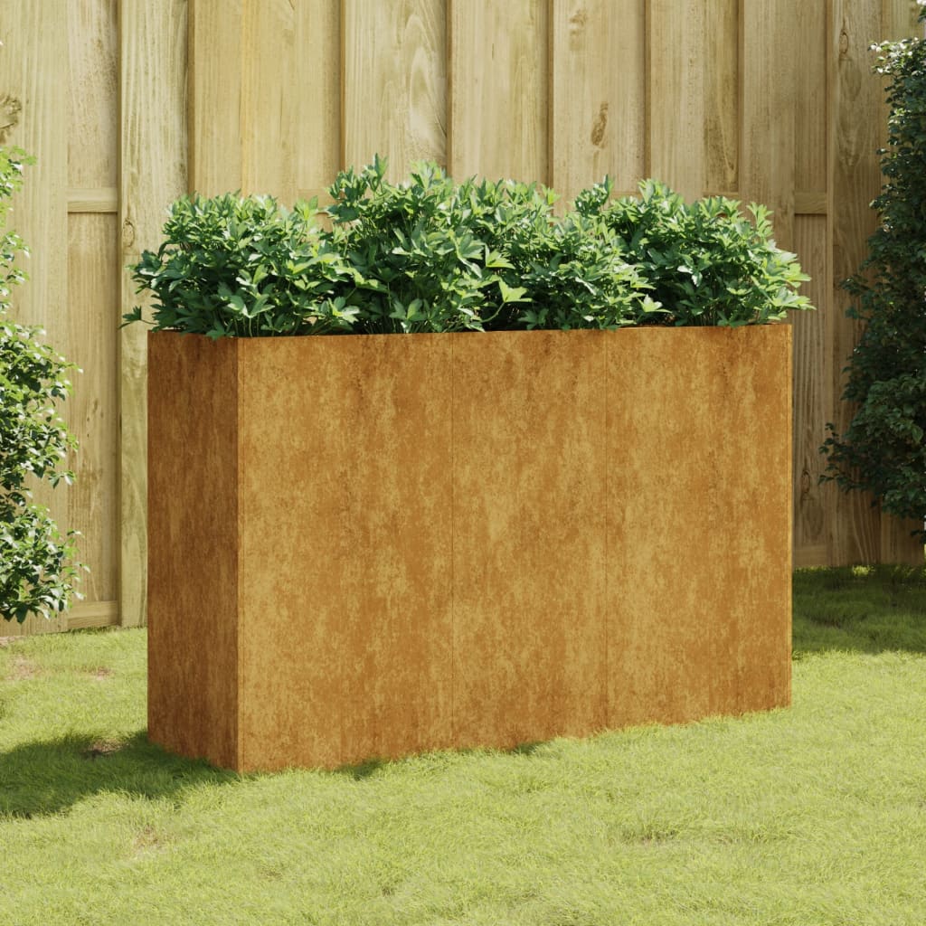 Høybed 120x40x80 cm cortenstål