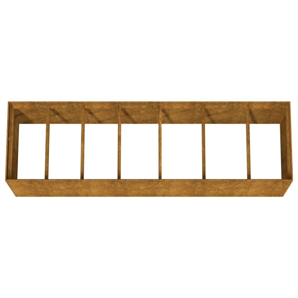 Høybed 280x80x80 cm cortenstål