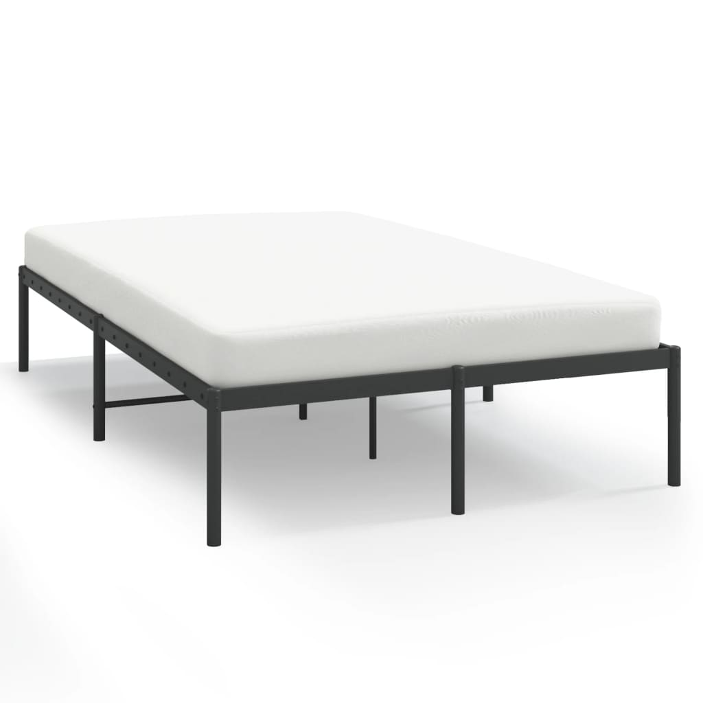 Sengeramme i metall svart 120x190 cm