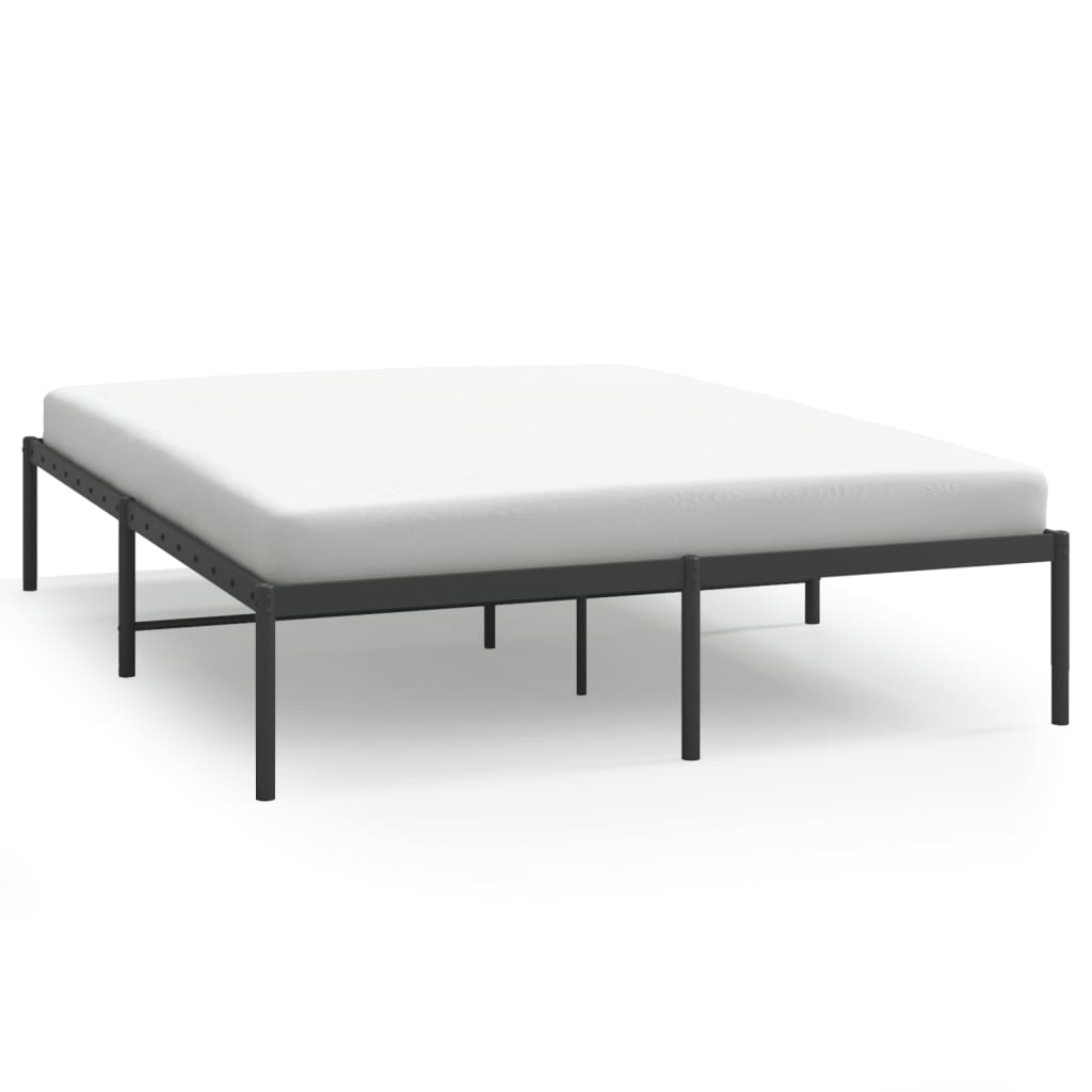 Sengeramme i metall svart 160x200 cm
