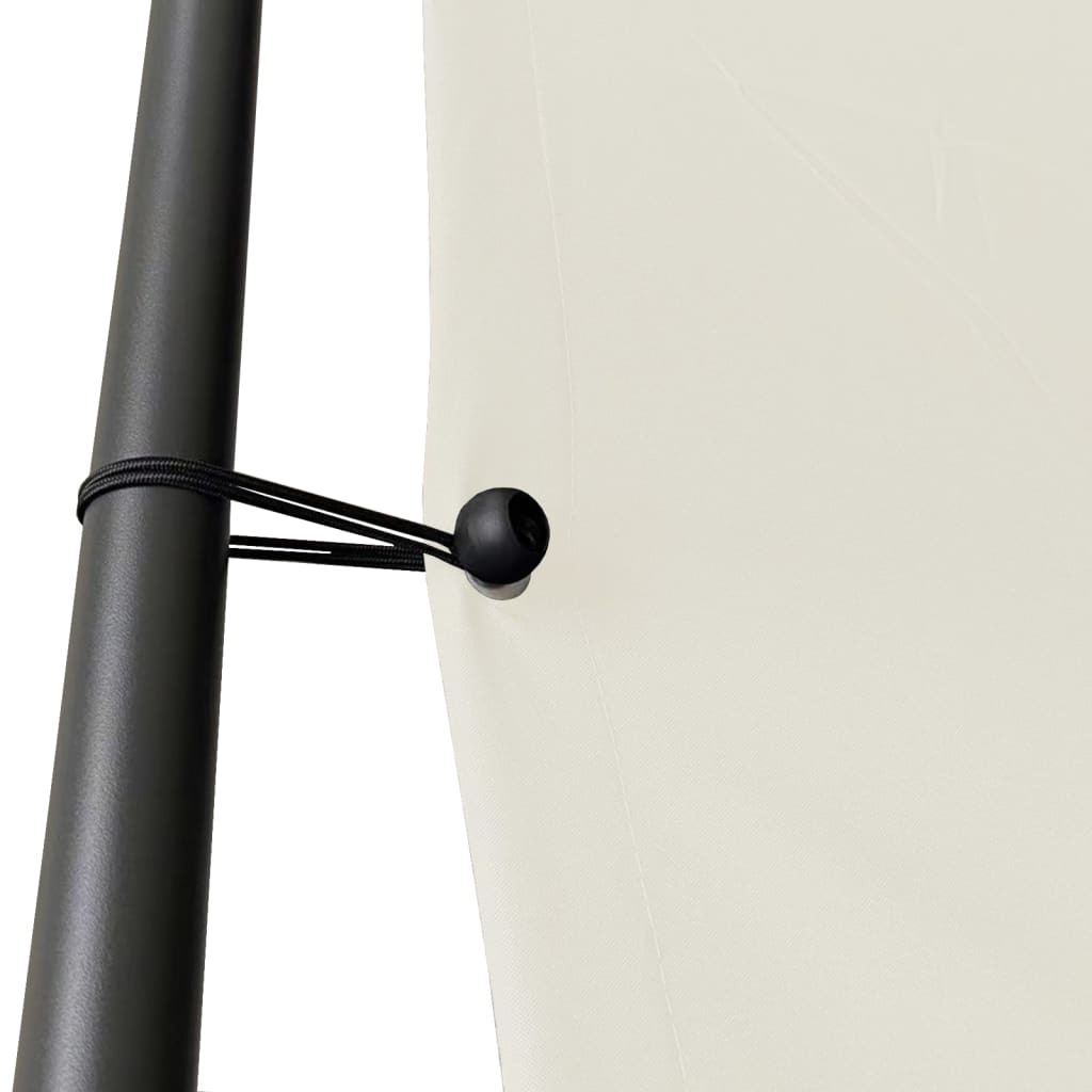 Festtelt hvit 4x4 m 180 g/m² stoff og stål