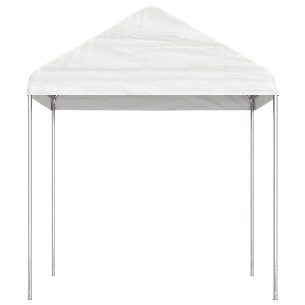 Paviljong med tak hvit 2,28x2,23x2,69 m polyetylen