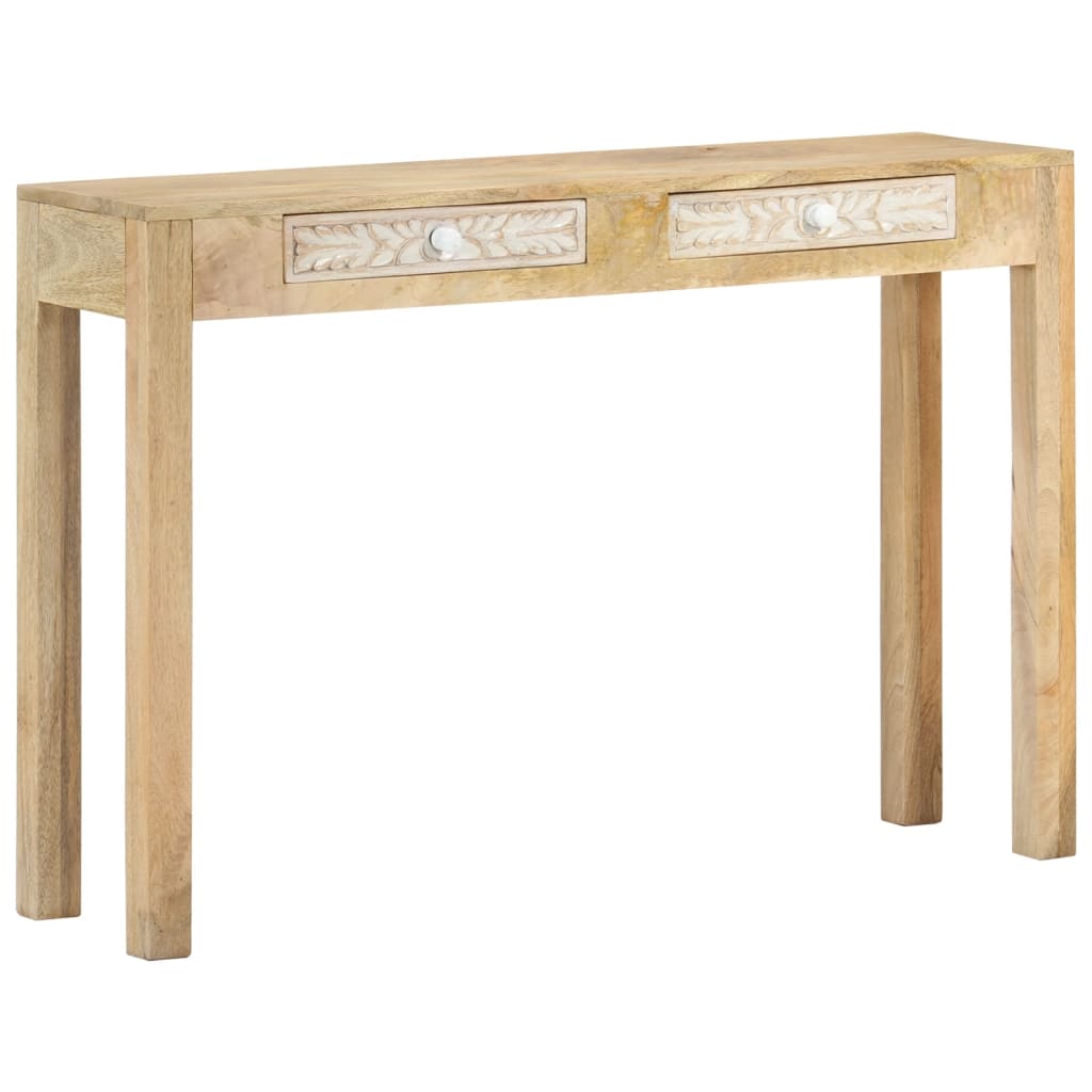 Konsollbord 110x30x75 cm bleket heltre mango