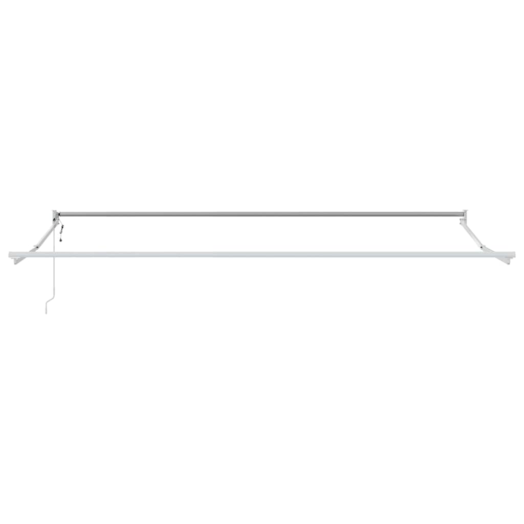 Markise Hvit 5 x 3 m Metall