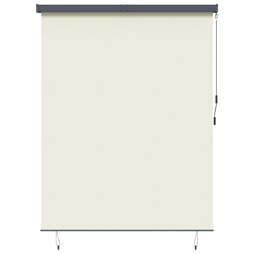 Utendørs Rullegardin Striped Manual Krem 200 x 250 cm stoff