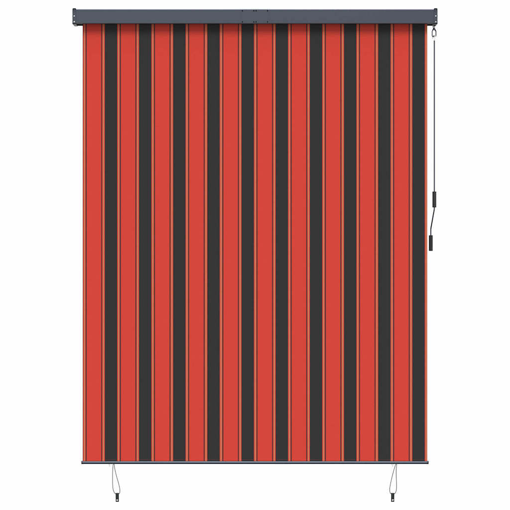 Utendørs Rullegardin Striped oransje og brun 200 x 250 cm stoff