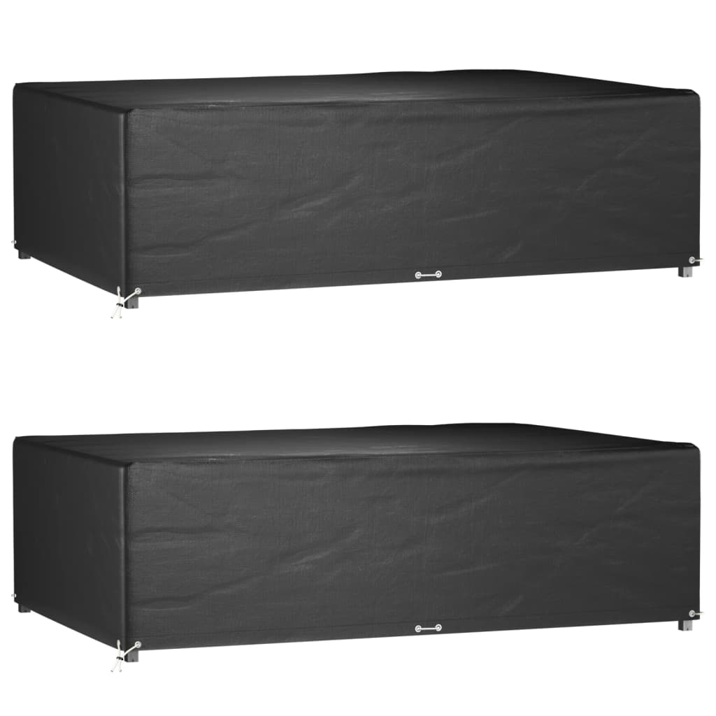 Hagemøbeltrekk 2 stk 12 maljer 227x152x65 cm rektangulær