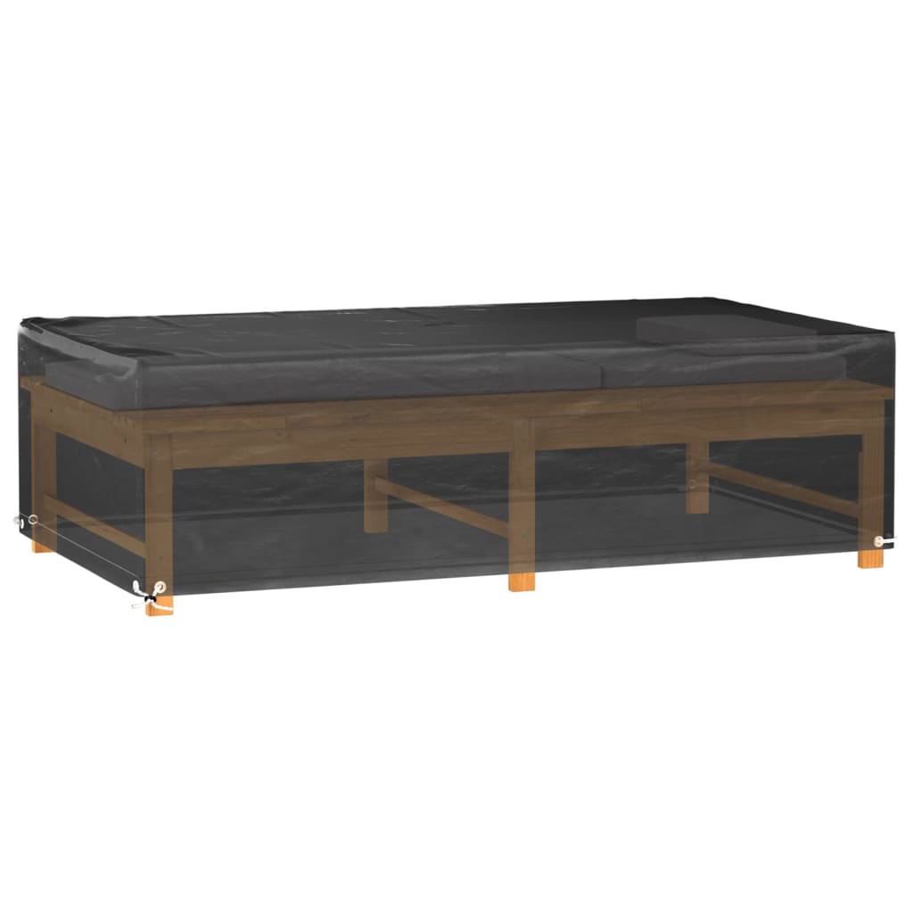 Hagemøbeltrekk 8 maljer 125x70x35 cm rektangulær