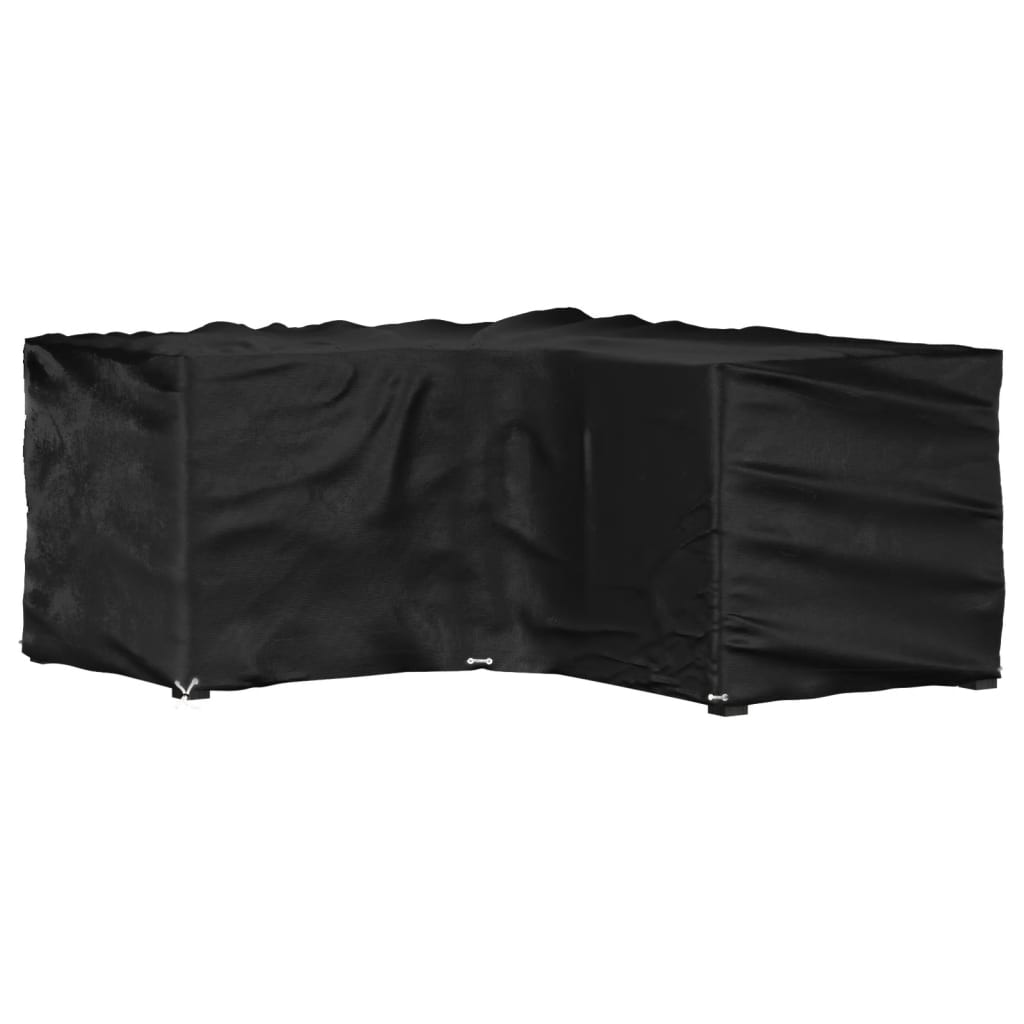 L-formet hagemøbeltrekk 12 maljer 185x185x90 cm