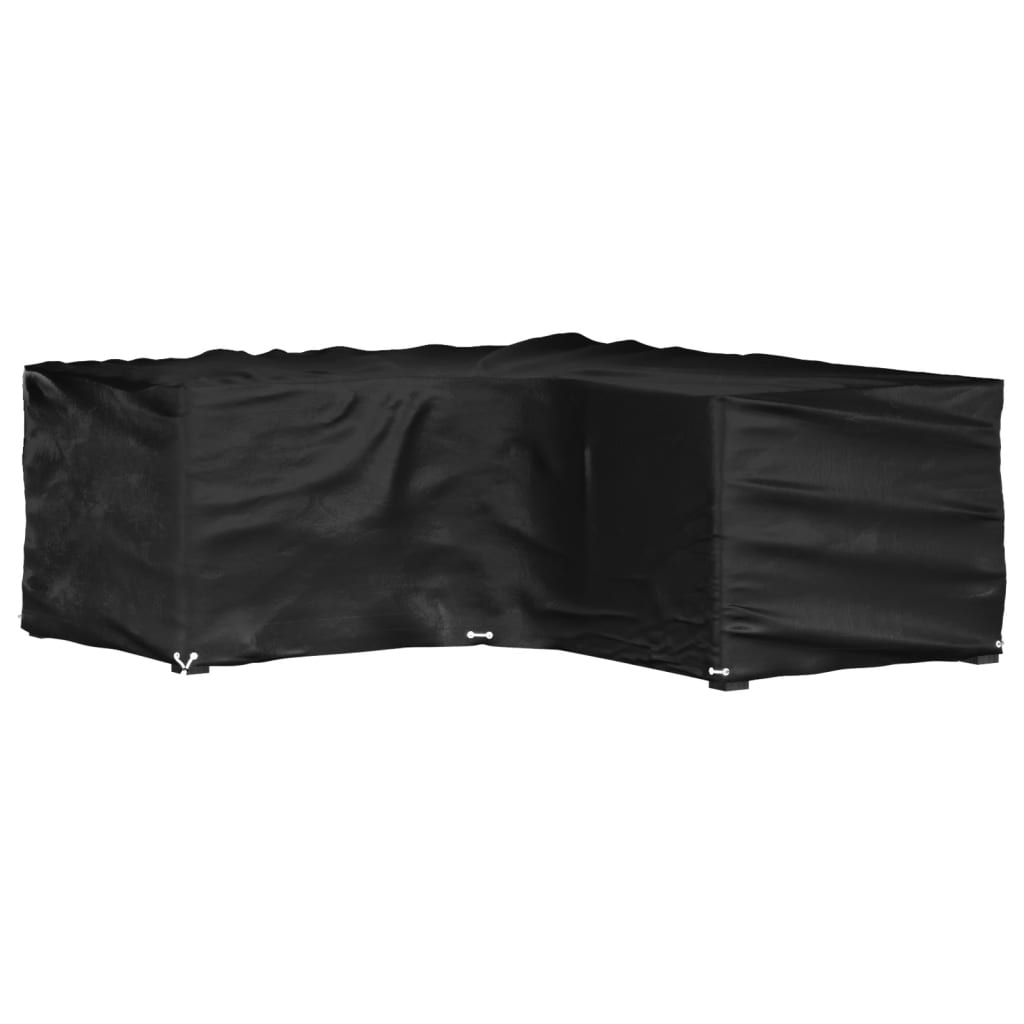 L-formet hagemøbeltrekk 16 maljer 215x215x70 cm