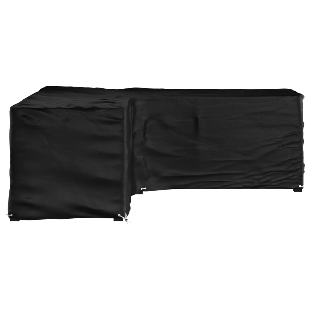 L-formet hagemøbeltrekk 16 maljer 285x285x90 cm