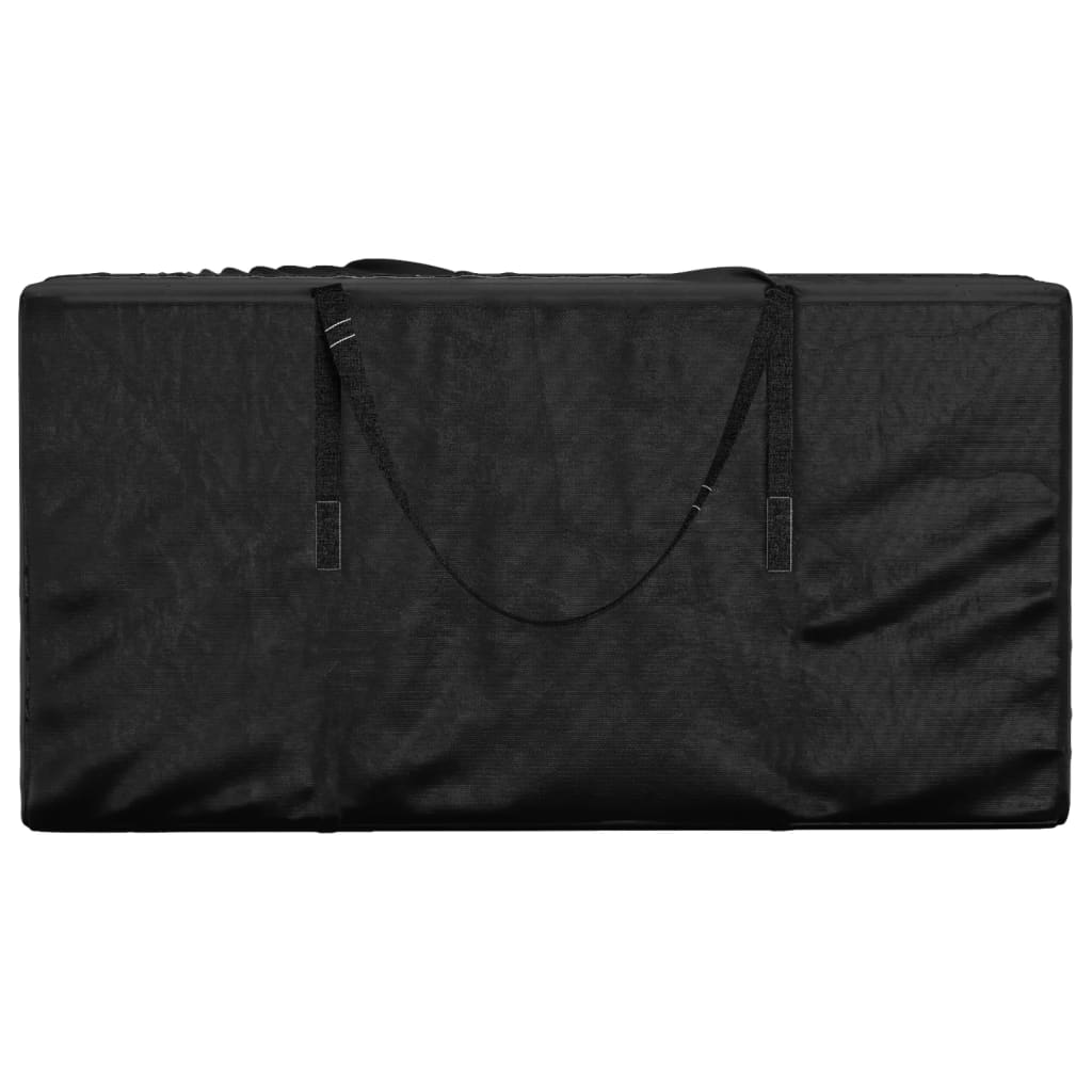 Oppbevaringspose for hageputer svart 150x75x75 cm polyetylen