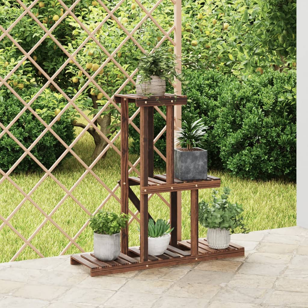 Blomsterstativ 81x25x75,5 cm heltre gran