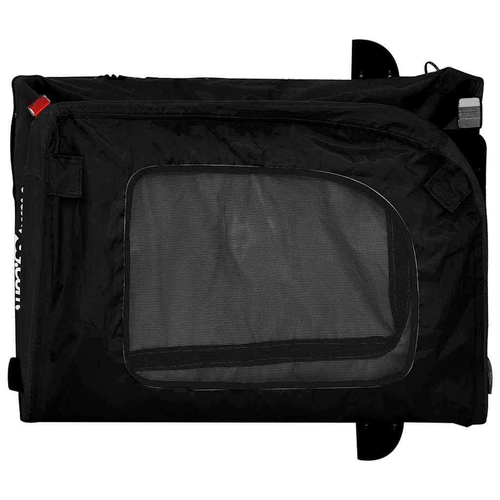 Sykkelvogn for kjæledyr med lagring Svart 124,5 x 63,5 x 53 cm