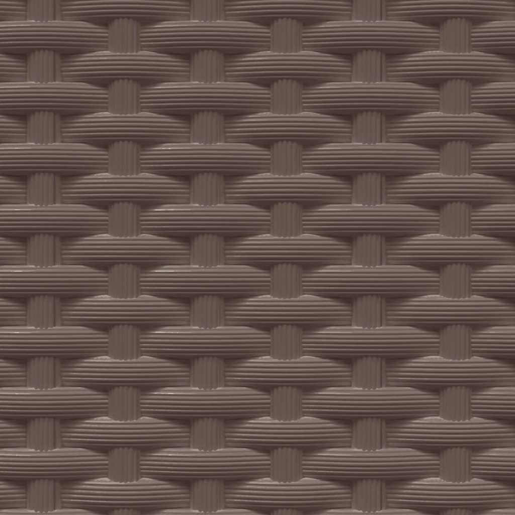 Plantekasser 2 stk brun 30x30x37 cm polypropylen