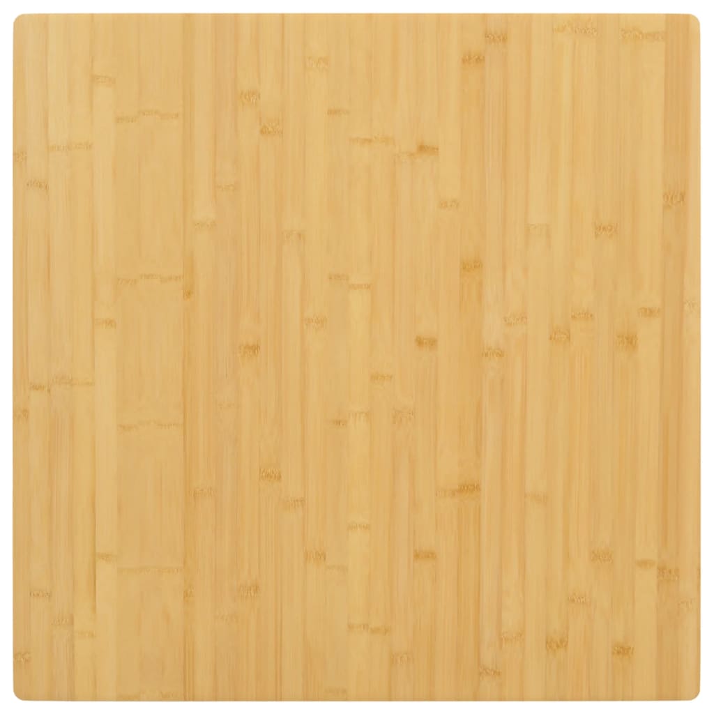 Bordplate 80x80x2,5 cm bambus