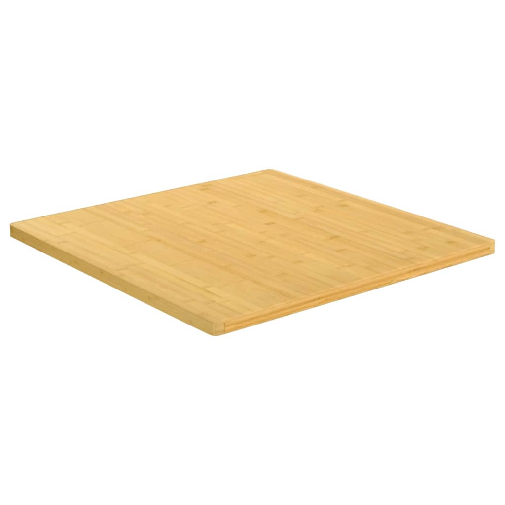 Bordplate 80x80x2,5 cm bambus