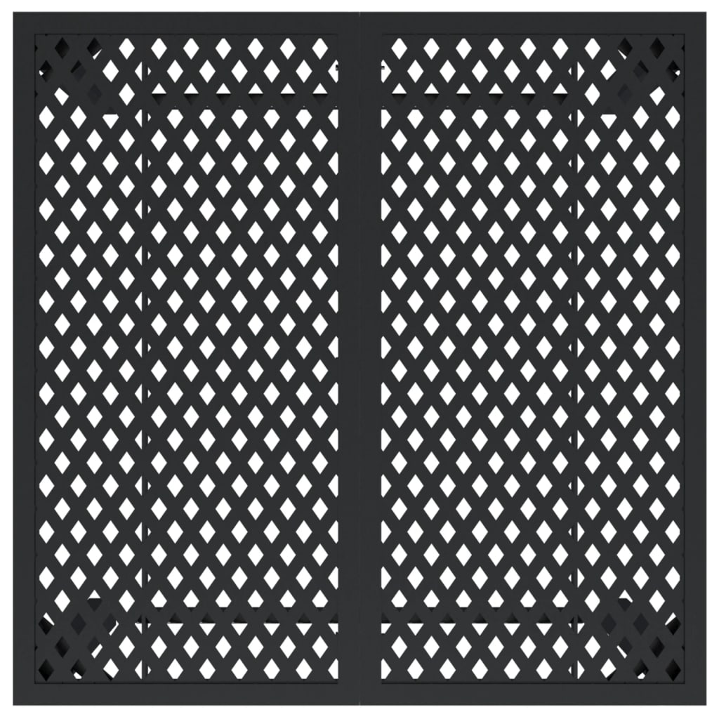 Hagebord antrasitt 80x80x72 cm stål