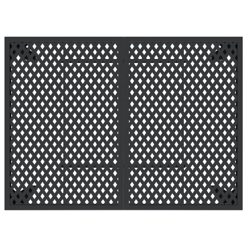 Hagebord antrasitt 110x80x72 cm stål