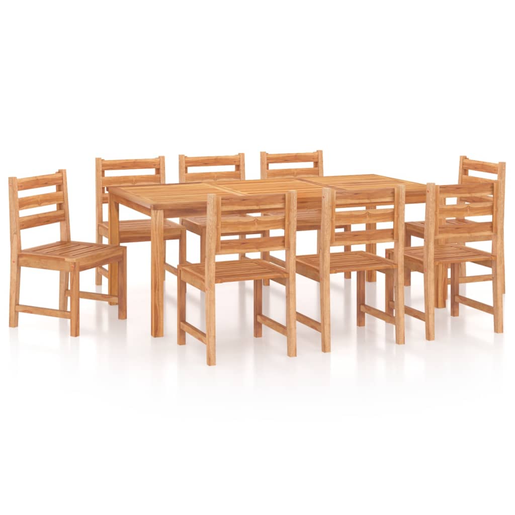 Utendørs spisestue 9 deler heltre teak