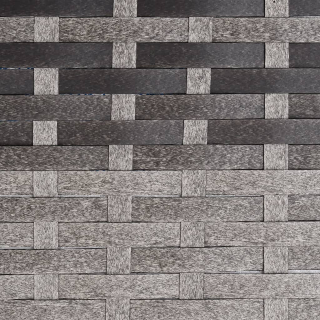 Hagebenk 2 seter grå polyrotting