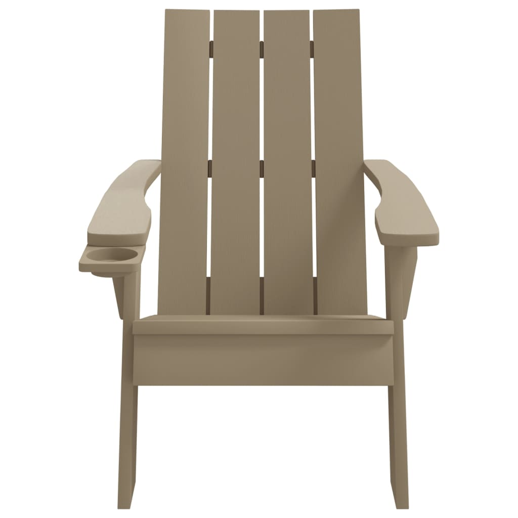 Adirondack hagestol lysebrun 75x88,5x89,5 cm polypropylen