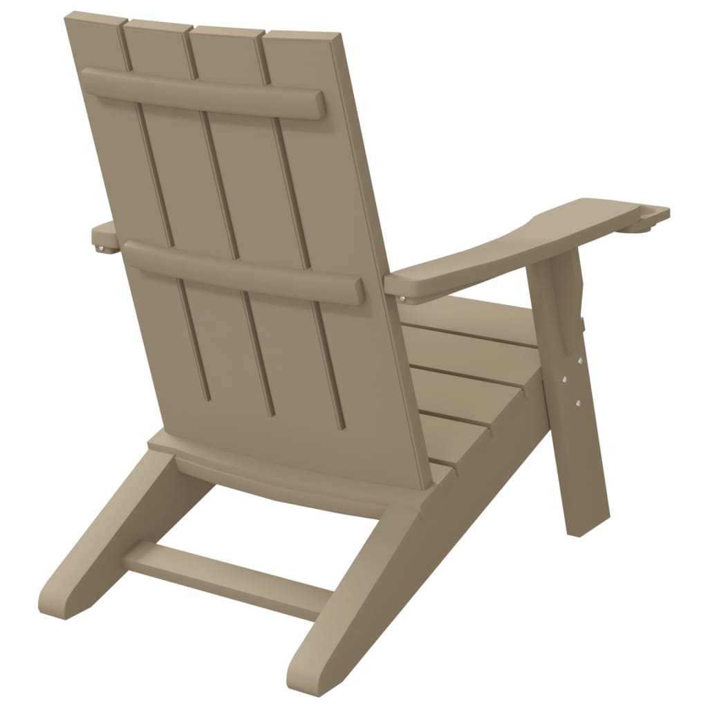 Adirondack hagestol lysebrun 75x88,5x89,5 cm polypropylen