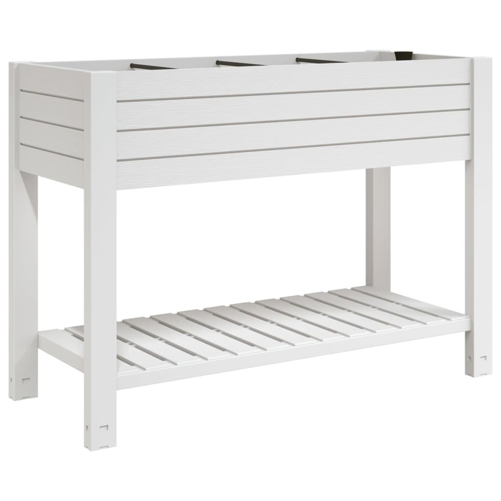 Høybed hvit 110x45x79 cm polypropylen