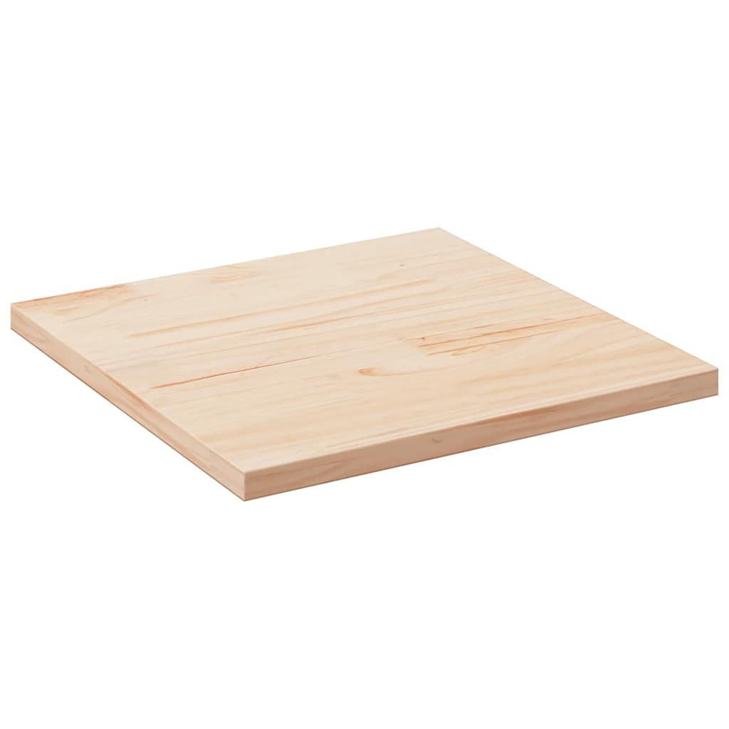 Bordplate 80x80x2,5 cm heltre furu rektangulær