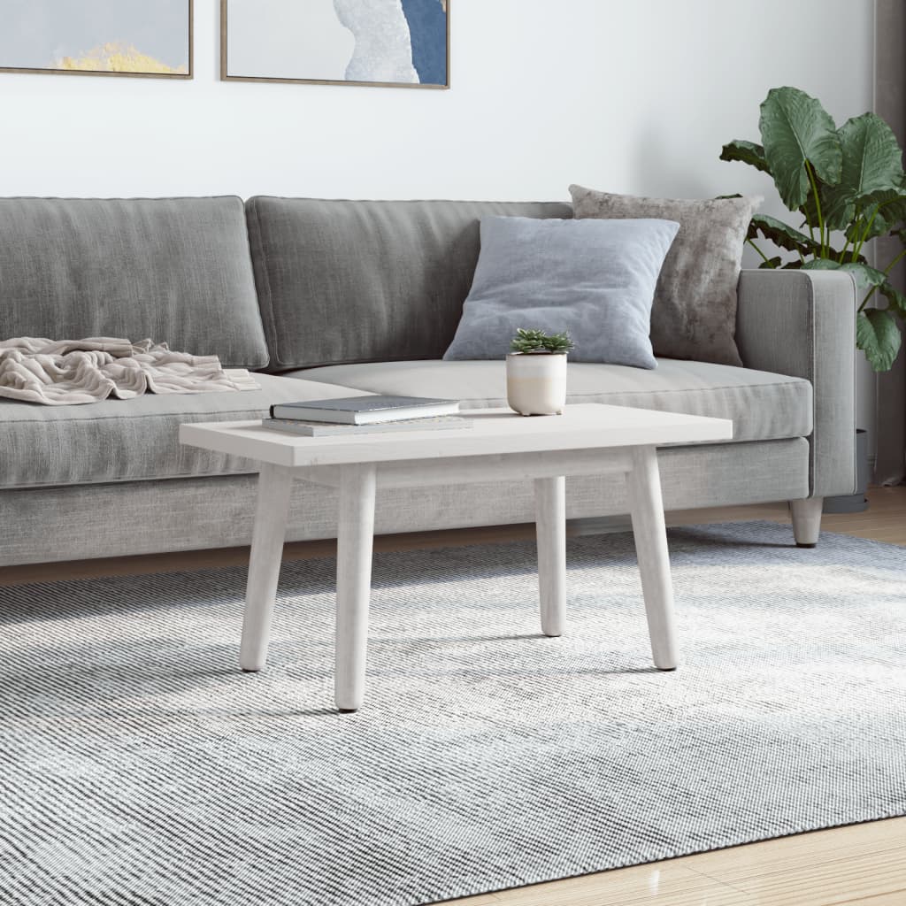 Bordplate hvit 80x40x2,5 cm heltre furu rektangulær
