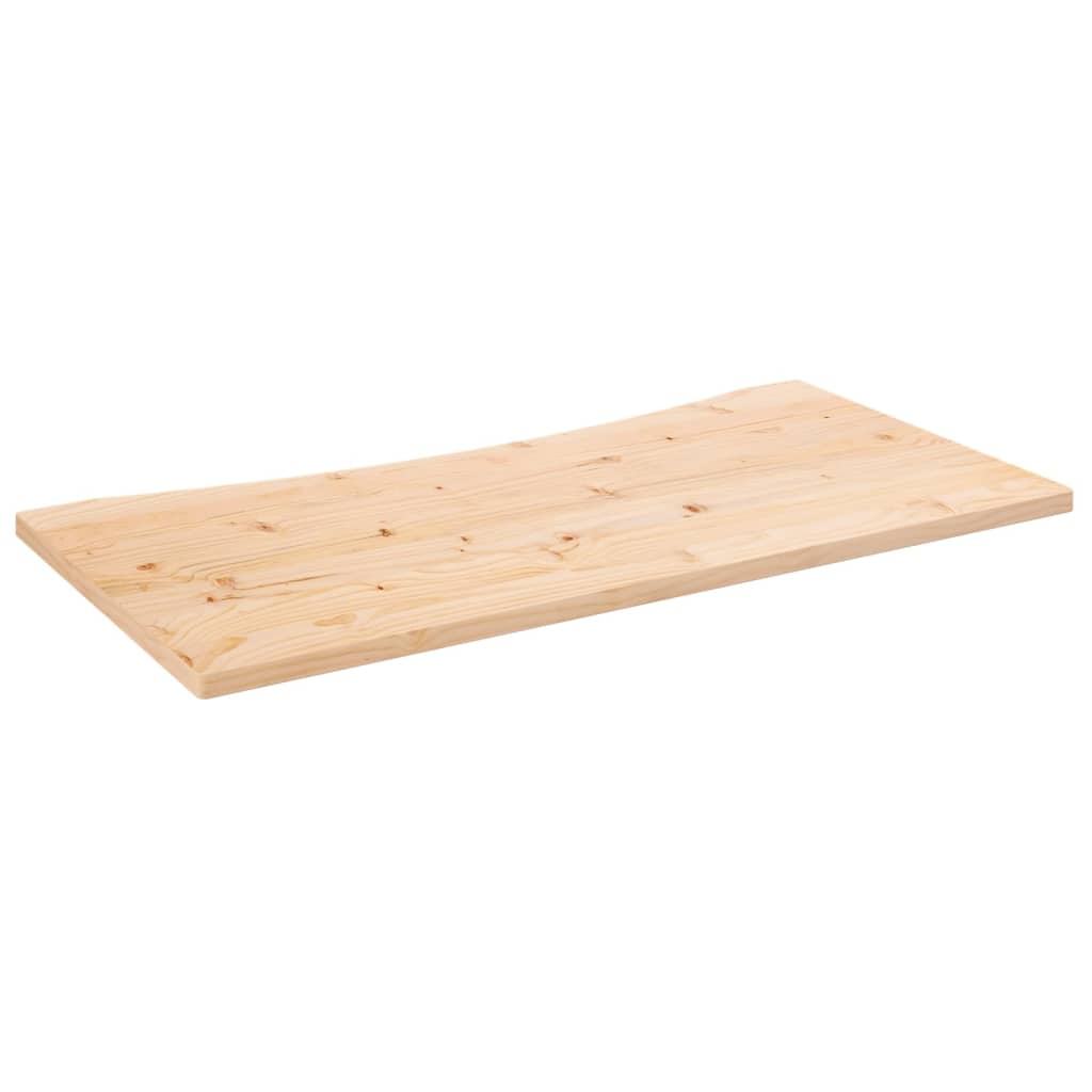 Bordplate hvit 110x60x2,5 cm heltre furu