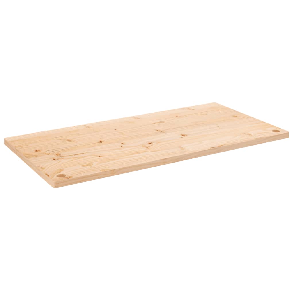 Bordplate hvit 110x60x2,5 cm heltre furu