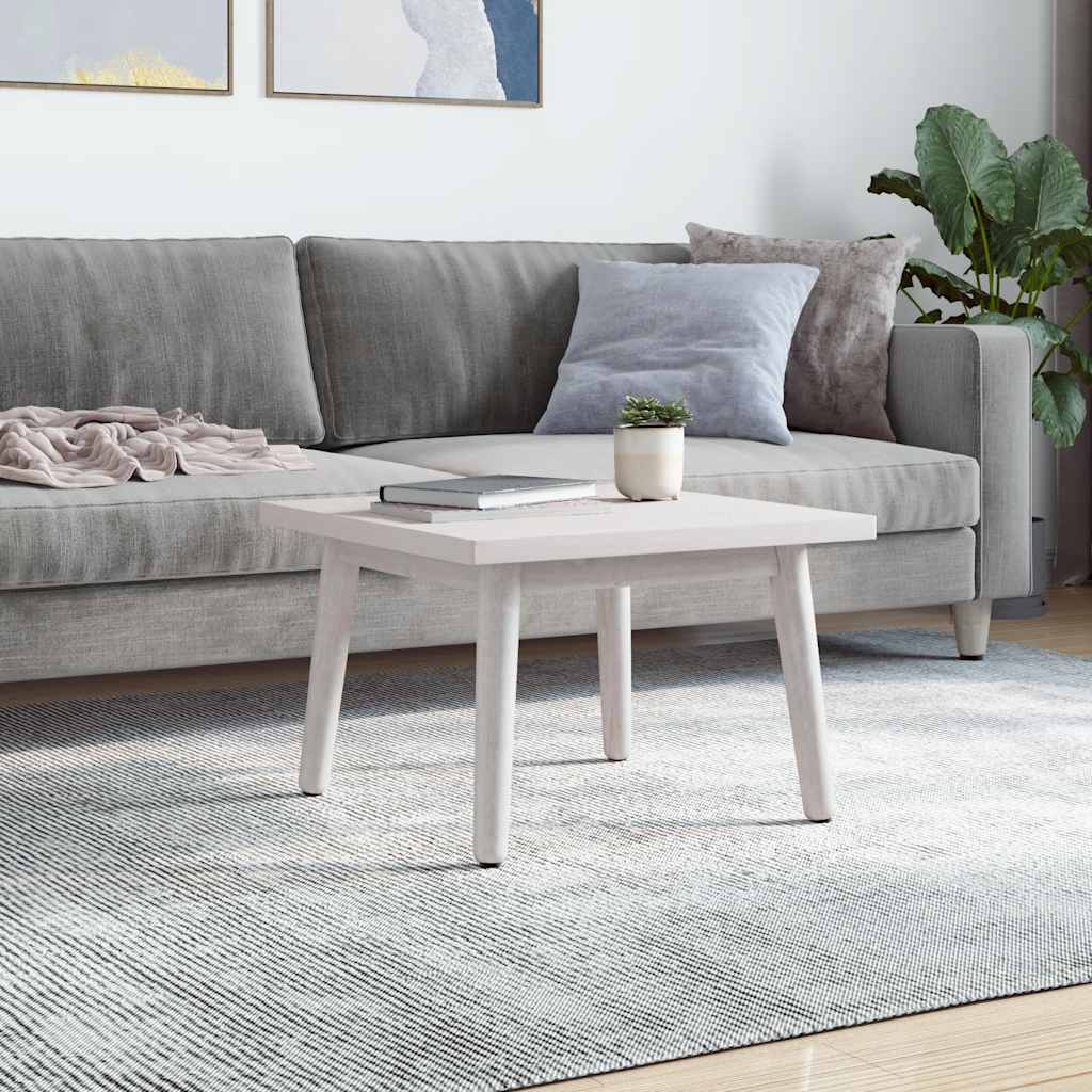 Bordplate hvit 60x60x2,5 cm heltre furu rektangulær