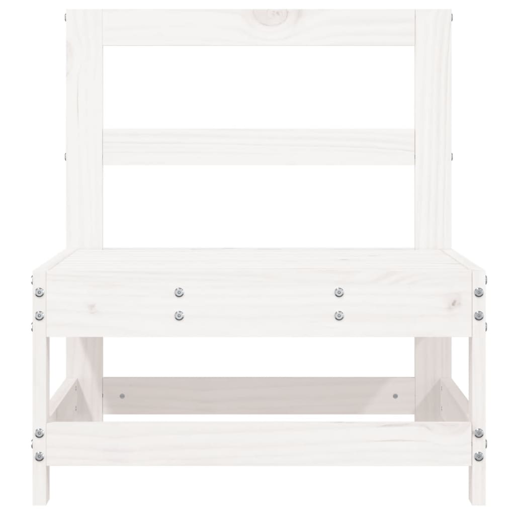 Hagemidtsofa hvit heltre furu