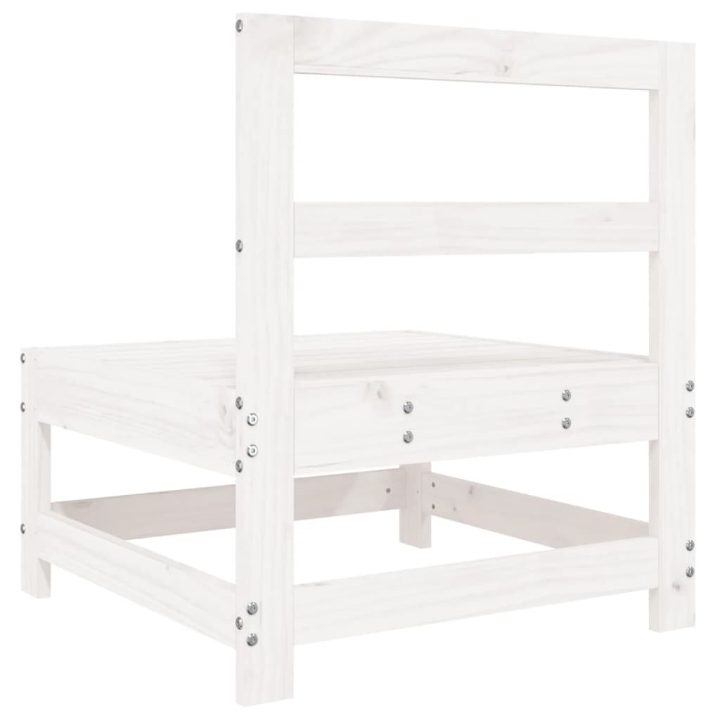 Hagemidtsofa hvit heltre furu