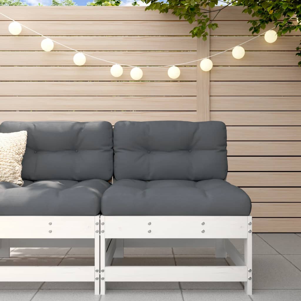 Hagemidtsofa hvit heltre furu