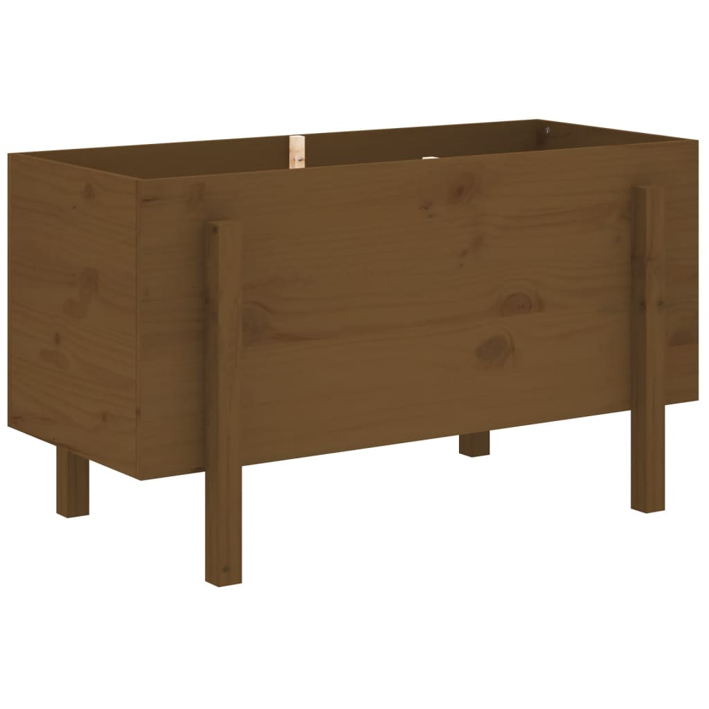 Høybed for hage honningbrun 101x50x57 cm heltre furu