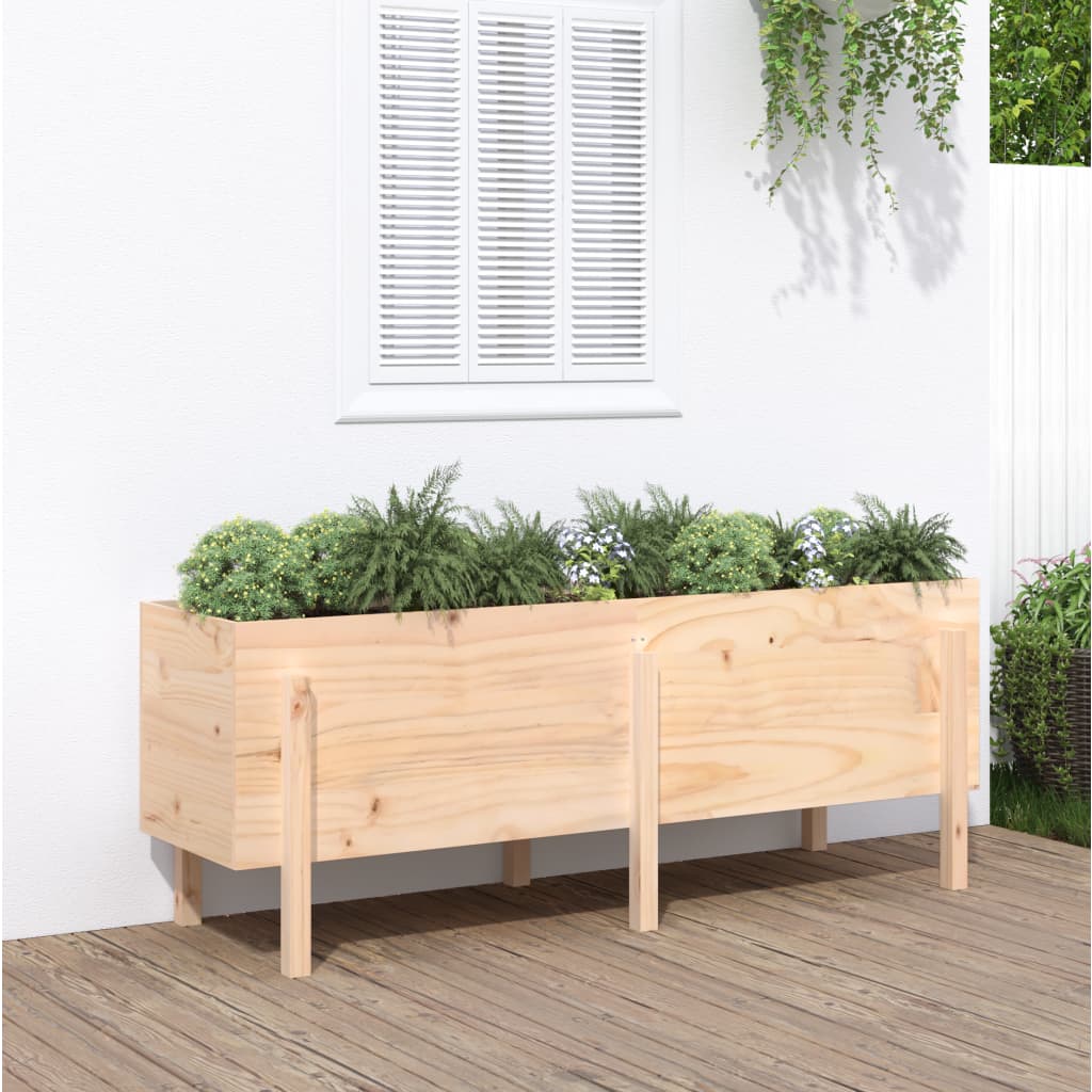 Høybed for hage 160x50x57 cm heltre furu