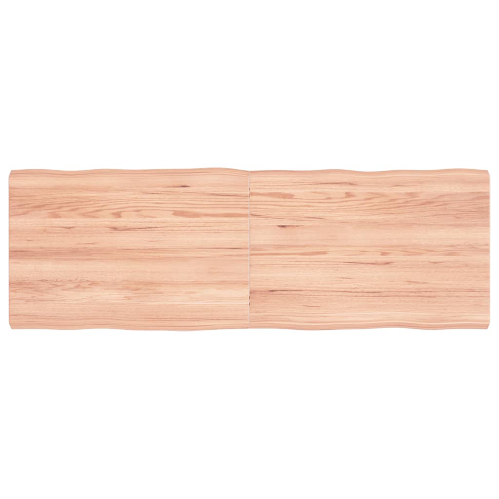 Bordplate lysebrun 120x40x(2-4)cm behandlet heltre naturlig