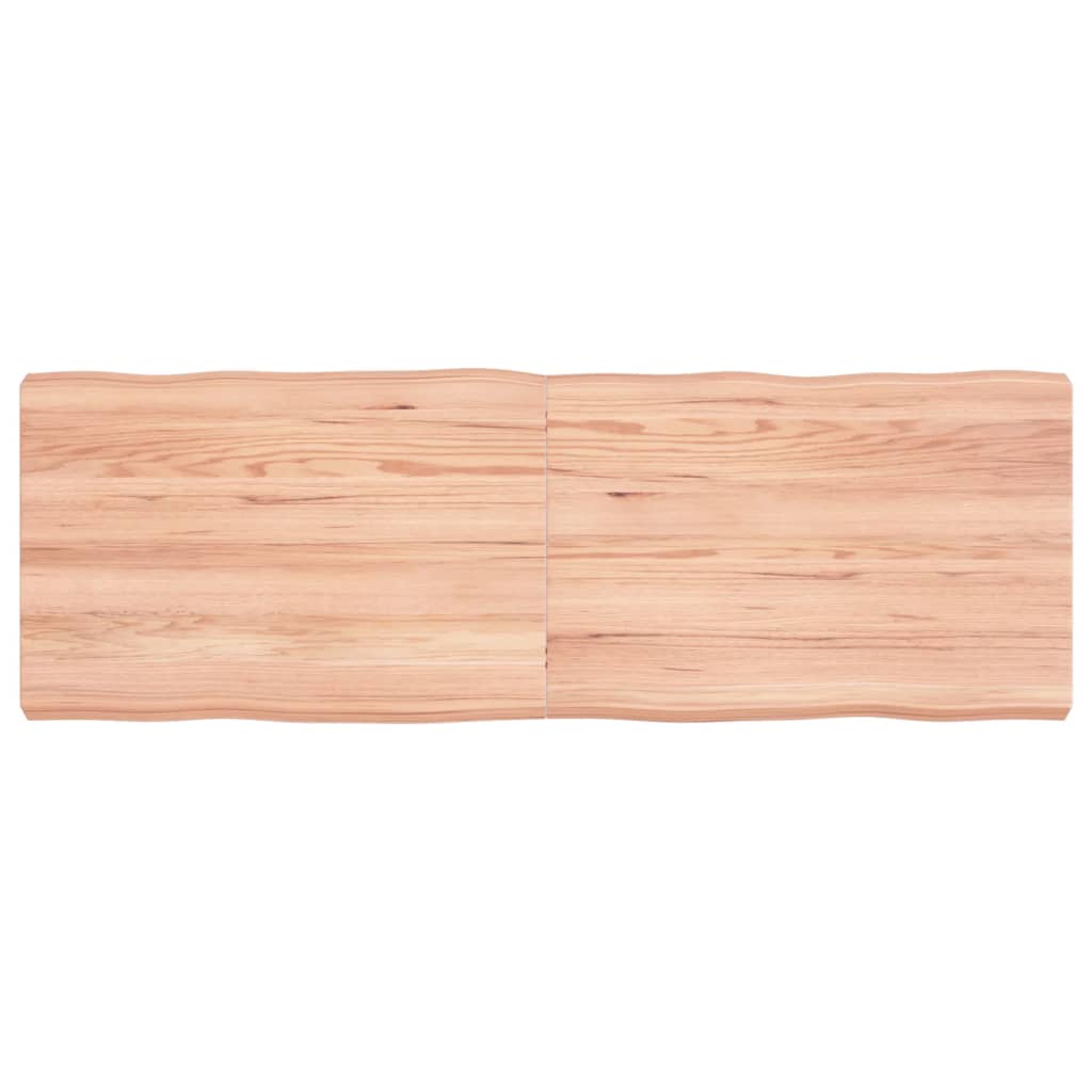 Bordplate lysebrun 120x40x(2-6)cm behandlet heltre naturlig