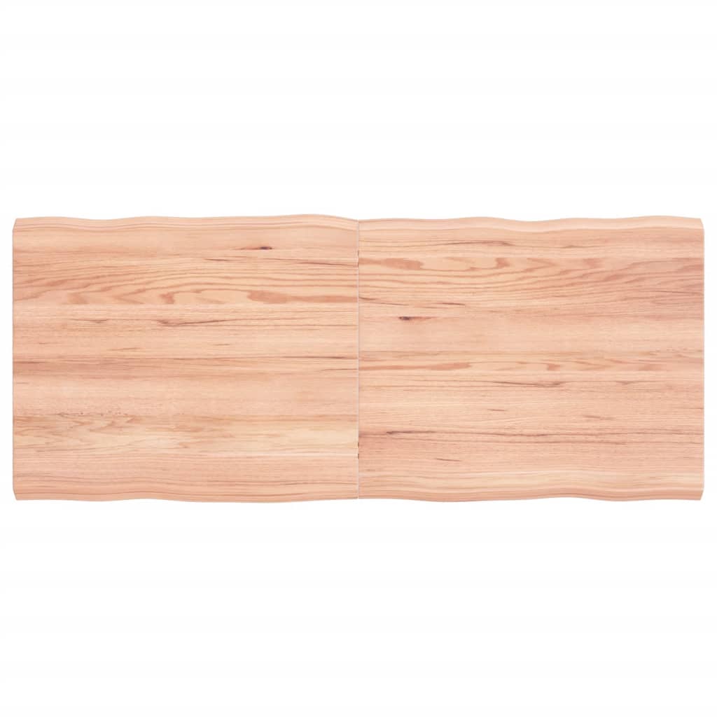 Bordplate lysebrun 120x50x(2-4)cm behandlet heltre naturlig