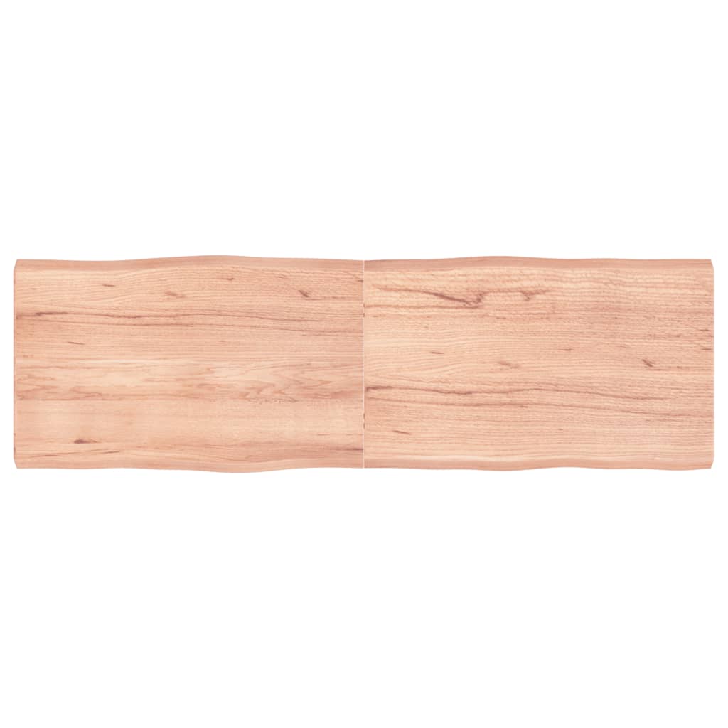 Bordplate lysebrun 160x50x(2-6)cm behandlet heltre naturlig