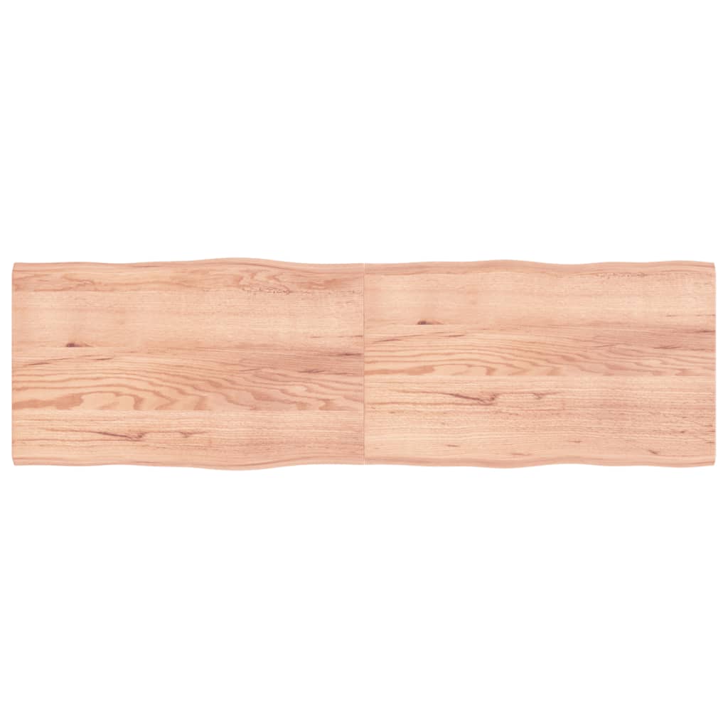 Bordplate lysebrun 200x60x(2-4)cm behandlet heltre naturlig
