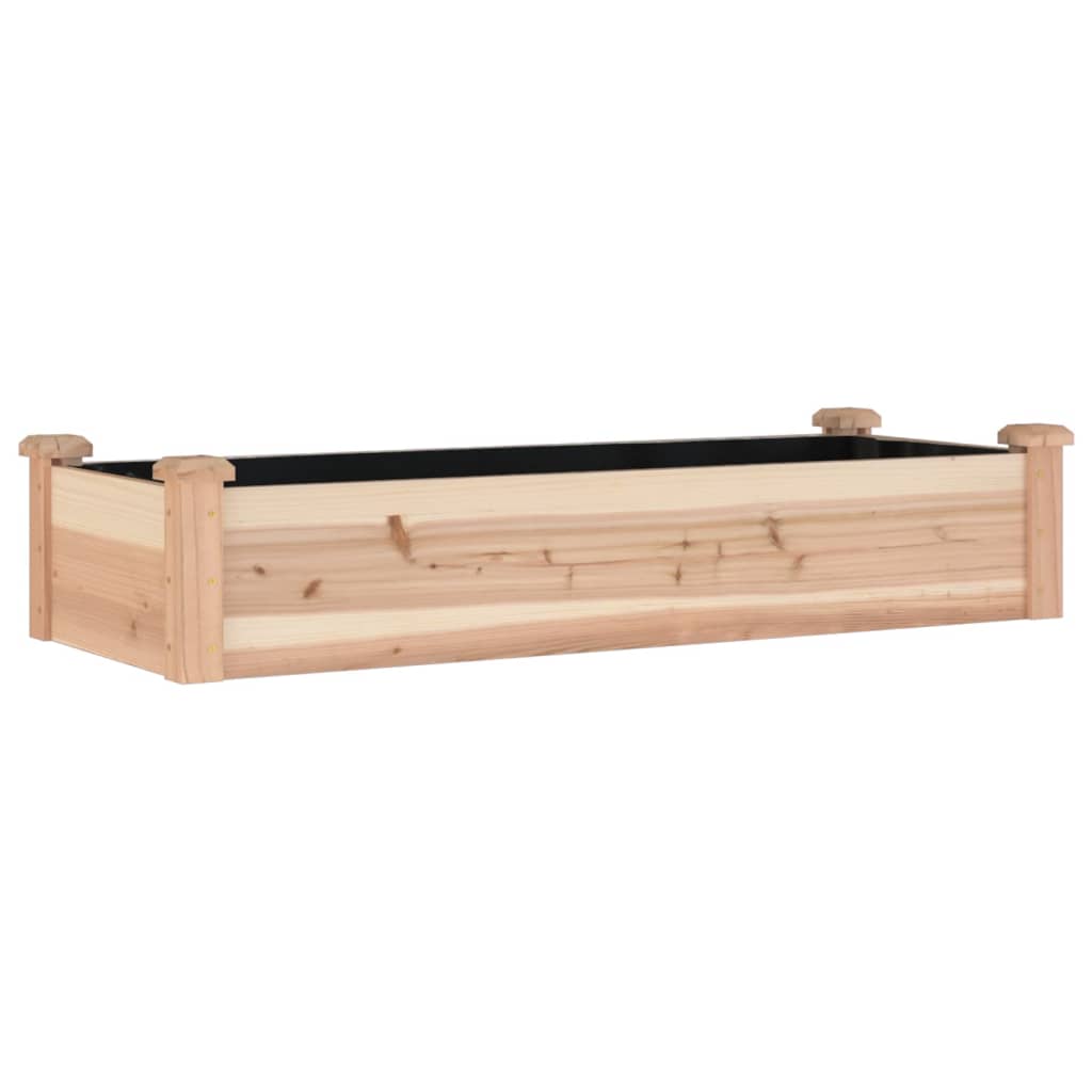 Høybed med foring 120x45x25 cm heltre gran
