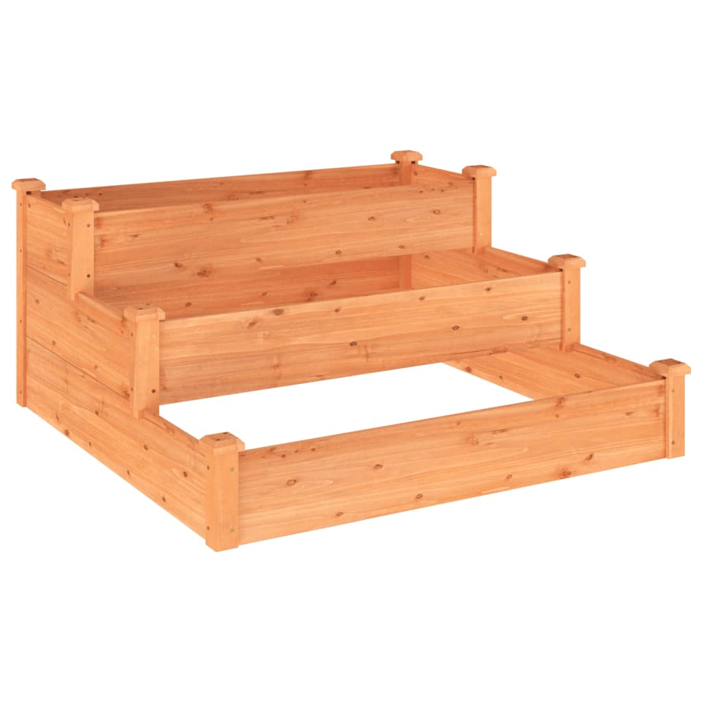Høybed brun 120x120x56 cm heltre gran