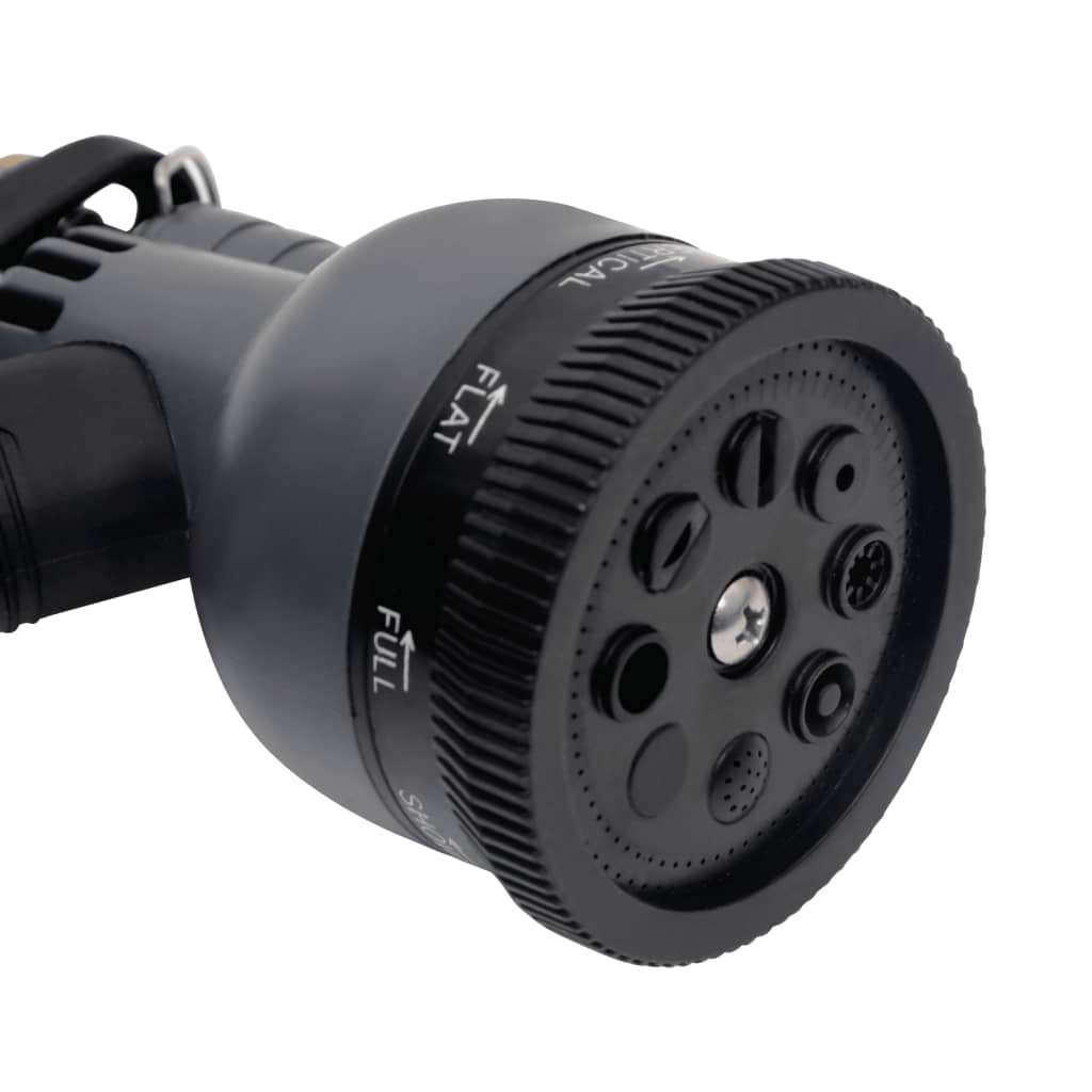 Hageslange med sprøytedyse sølv 0,6" 15 m rustfritt stål