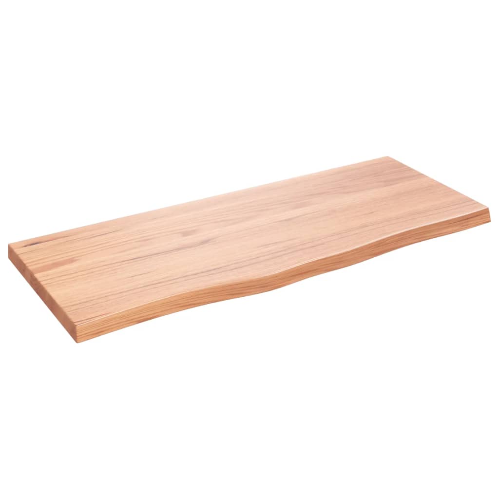 Bordplate lysebrun 100x40x(2-4) cm behandlet heltre eik